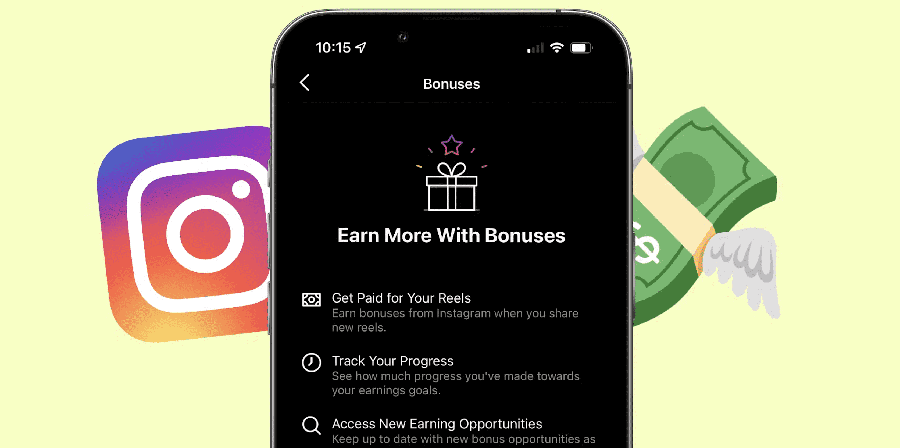 Aktywuj bonusy za Reels na Instagramie