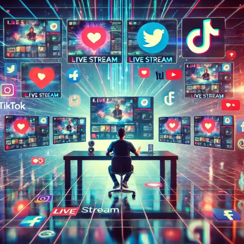 Jak robić transmisje na żywo jednocześnie na Instagramie, YouTube, Facebooku i TikToku