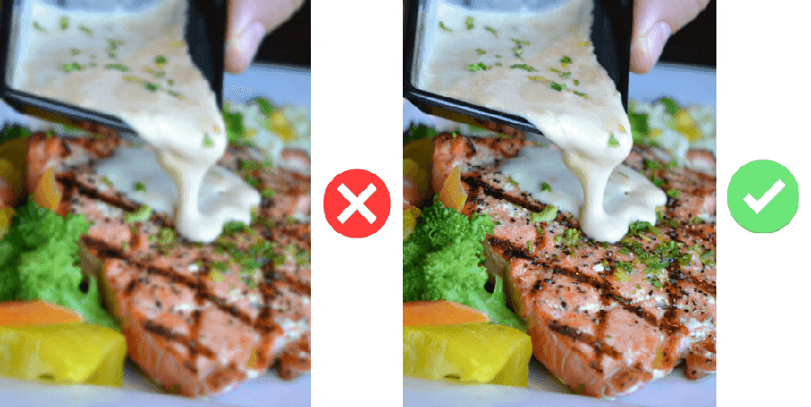 Publikuj wysokiej jakości zdjęcia dań, aby wzbudzić apetyt.